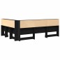 vidaXL Testata contenitore Rovere nero 160 cm Legno multistrato vidaXL Testata contenitore Rovere nero 160 cm Legno multistrato