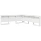 vidaXL Testata contenitore Bianco 180 cm Legno multistrato vidaXL Testata contenitore Bianco 180 cm Legno multistrato