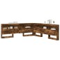 vidaXL Testata contenitore Rovere fumo 180 cm Legno multistrato