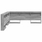 vidaXL Testata contenitore Grigio sonoma 180 cm Legno multistrato