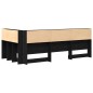 vidaXL Testata contenitore Rovere nero 90 cm Legno multistrato vidaXL Testata contenitore Rovere nero 90 cm Legno multistrato