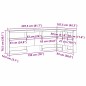 vidaXL Testata contenitore rovere sonoma 90 cm Legno multistrato vidaXL Testata contenitore rovere sonoma 90 cm Legno multistrato