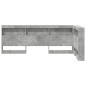 vidaXL Testata contenitore Grigio cemento 90 cm Legno multistrato vidaXL Testata contenitore Grigio cemento 90 cm Legno multistrato