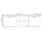 Mobile per TV Rovere Sonoma 120x40,5x35 cm Legno Multistrato Mobile per TV Rovere Sonoma 120x40,5x35 cm Legno Multistrato