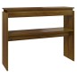 Tavolino Consolle Rovere Marrone 102x30x80 cm Legno Multistrato Tavolino Consolle Rovere Marrone 102x30x80 cm Legno Multistrato