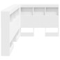 vidaXL Testata contenitore Bianco 75 cm Legno multistrato vidaXL Testata contenitore Bianco 75 cm Legno multistrato
