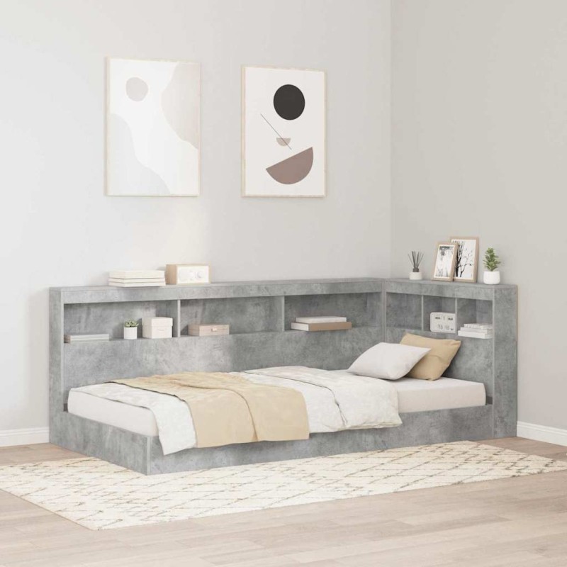 vidaXL Testata contenitore Grigio cemento 75 cm Legno multistrato vidaXL Testata contenitore Grigio cemento 75 cm Legno multistrato