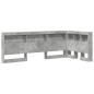 vidaXL Testata contenitore Grigio cemento 75 cm Legno multistrato vidaXL Testata contenitore Grigio cemento 75 cm Legno multistrato
