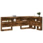 vidaXL Testata contenitore Rovere fumo 75 cm Legno multistrato