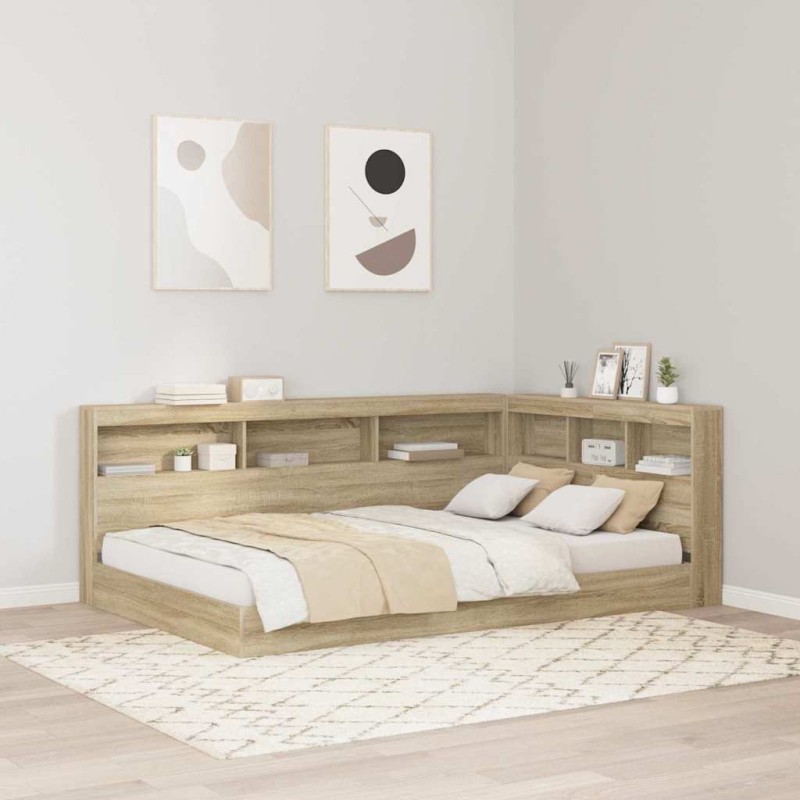 vidaXL Testata contenitore rovere sonoma 120 cm Legno multistrato vidaXL Testata contenitore rovere sonoma 120 cm Legno multistrato