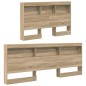 vidaXL Testata contenitore rovere sonoma 120 cm Legno multistrato vidaXL Testata contenitore rovere sonoma 120 cm Legno multistrato
