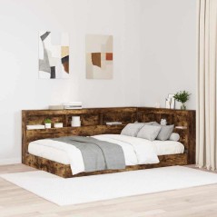 vidaXL Testata contenitore Rovere fumo 120 cm Legno multistrato