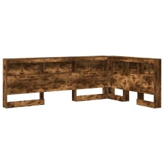 vidaXL Testata contenitore Rovere fumo 120 cm Legno multistrato