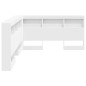 vidaXL Testata contenitore Bianco 140 cm Legno multistrato vidaXL Testata contenitore Bianco 140 cm Legno multistrato