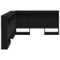 vidaXL Testata contenitore Rovere nero 140 cm Legno multistrato vidaXL Testata contenitore Rovere nero 140 cm Legno multistrato