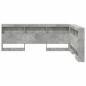 vidaXL Testata contenitore Grigio cemento 140 cm Legno multistrato vidaXL Testata contenitore Grigio cemento 140 cm Legno multistrato