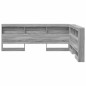 vidaXL Testata contenitore Grigio sonoma 140 cm Legno multistrato vidaXL Testata contenitore Grigio sonoma 140 cm Legno multistrato