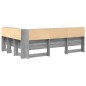 vidaXL Testata contenitore Grigio sonoma 140 cm Legno multistrato vidaXL Testata contenitore Grigio sonoma 140 cm Legno multistrato