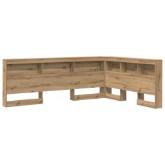 vidaXL Testata contenitore rovere artigianale 140 cm Legno multistrato