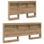 vidaXL Testata contenitore rovere artigianale 140 cm Legno multistrato vidaXL Testata contenitore rovere artigianale 140 cm Legno multistrato