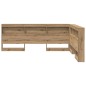 vidaXL Testata contenitore rovere artigianale 140 cm Legno multistrato vidaXL Testata contenitore rovere artigianale 140 cm Legno multistrato
