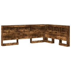 vidaXL Testata contenitore Rovere fumo 135 cm Legno multistrato