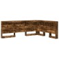 vidaXL Testata contenitore Rovere fumo 135 cm Legno multistrato vidaXL Testata contenitore Rovere fumo 135 cm Legno multistrato
