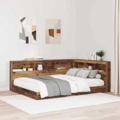 vidaXL Testata contenitore Legno vecchio 135 cm Legno multistrato