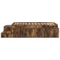 vidaXL Struttura Letto Storage Quercia Affumicata 100x200 cm