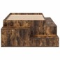 vidaXL Struttura Letto Storage Quercia Affumicata 100x200 cm
