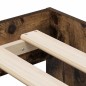 vidaXL Struttura Letto Storage Quercia Affumicata 100x200 cm