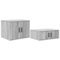 vidaXL Struttura Letto Grigio Sonoma 100x200 cm