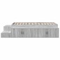 vidaXL Struttura Letto Grigio Sonoma 100x200 cm