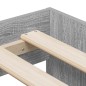 vidaXL Struttura Letto Grigio Sonoma 100x200 cm