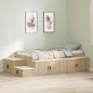 vidaXL Rete da letto in rovere Sonoma 90x200 cm
