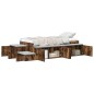 vidaXL Letto contenitore in rovere affumicato 90x200 cm vidaXL Letto contenitore in rovere affumicato 90x200 cm