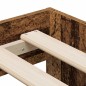 vidaXL Struttura Letto con Spazio di Archiviazione in Legno Antico 90x200 cm