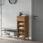 Scarpiera Rovere Fumo 40x36x105 cm in Legno Multistrato Scarpiera Rovere Fumo 40x36x105 cm in Legno Multistrato