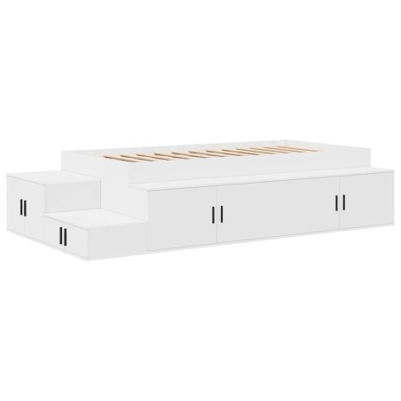 vidaXL Struttura Letto con Contenitore Bianca 80x200 cm