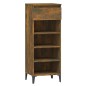 Scarpiera Rovere Fumo 40x36x105 cm in Legno Multistrato Scarpiera Rovere Fumo 40x36x105 cm in Legno Multistrato