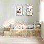 vidaXL Letto contenitore Rovere Sonoma 80x200 cm vidaXL Letto contenitore Rovere Sonoma 80x200 cm