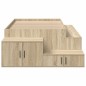 vidaXL Letto contenitore Rovere Sonoma 80x200 cm vidaXL Letto contenitore Rovere Sonoma 80x200 cm