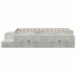 vidaXL Struttura Letto con Contenitore Grigio Cemento 80x200 cm