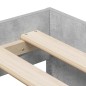 vidaXL Struttura Letto con Contenitore Grigio Cemento 80x200 cm