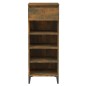 Scarpiera Rovere Fumo 40x36x105 cm in Legno Multistrato Scarpiera Rovere Fumo 40x36x105 cm in Legno Multistrato