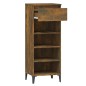 Scarpiera Rovere Fumo 40x36x105 cm in Legno Multistrato Scarpiera Rovere Fumo 40x36x105 cm in Legno Multistrato