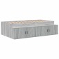 vidaXL Struttura del letto d'archivio Grigio Sonoma 80x200 cm vidaXL Struttura del letto d'archivio Grigio Sonoma 80x200 cm