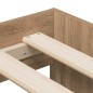 vidaXL Letto Contenitore Finta Quercia 80x200 cm vidaXL Letto Contenitore Finta Quercia 80x200 cm