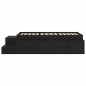 vidaXL Letto contenitore in quercia nera 90x190 cm