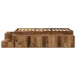 vidaXL Struttura Letto con Contenitore Legno Vecchio 90x190 cm vidaXL Struttura Letto con Contenitore Legno Vecchio 90x190 cm